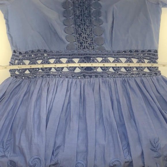 Asos Periwinkle Crochet‎ Lace Mini Dress - Picture 13 of 13